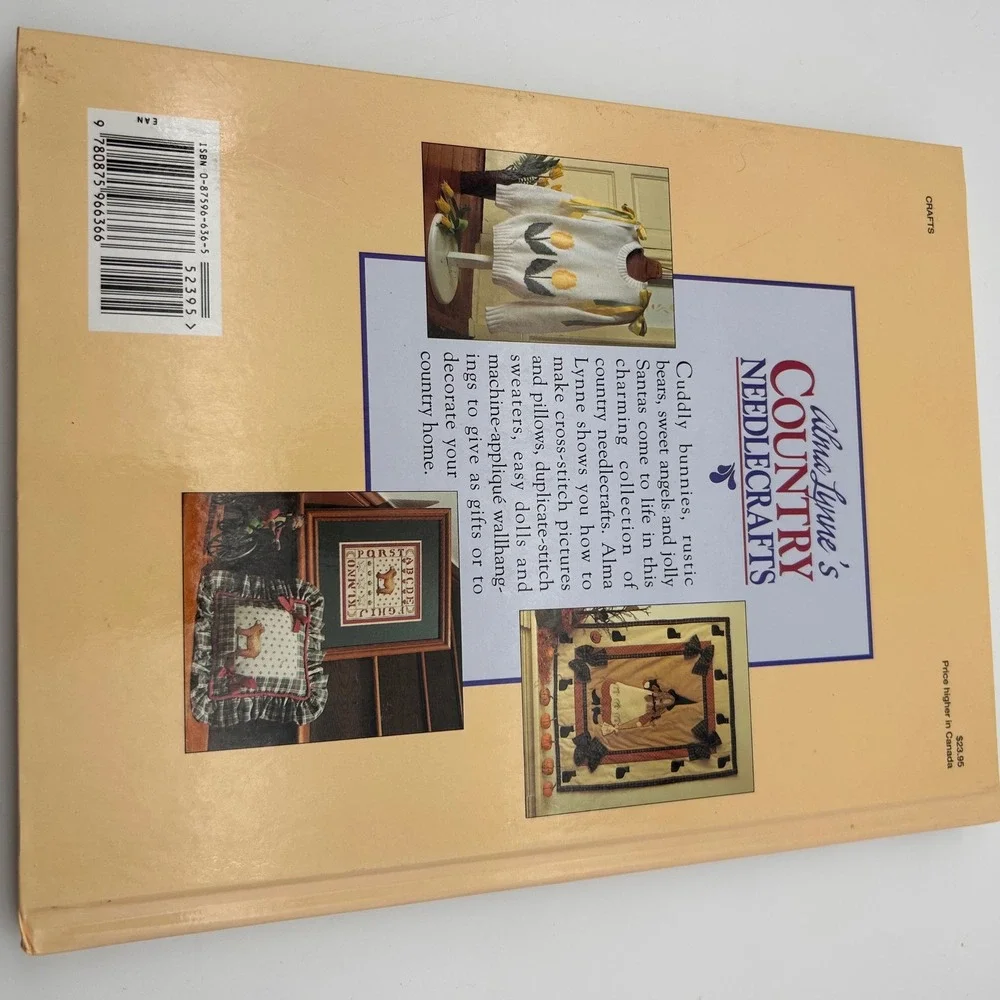 Alma Lynnes Country Needlecrafts Hardcover Book 50+ Projects Cross Stitch Quilts